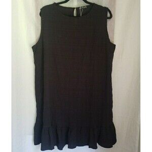 NWOT Emery Rose Black Sleeveless Dress Whimsy Goth Emo Relaxed Women’s Size XL